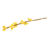 Gry & Sif Felt Flowers on Stalk Light Yellow