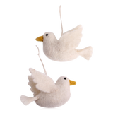 Gry & Sif Hanging Felt Dove of Peace Set of 2
