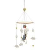 Gry & Sif Felt Mobile Boy Bunny With Balloons