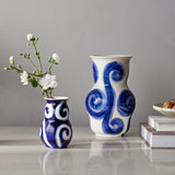 Kähler Ceramic Tulle Vase 13 cm Blue