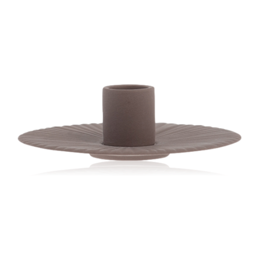 Storefactory Holmby Ceramic Candlestick Small Brown The