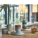 Villa Collection Styles Glass Candlestick Green & Rose