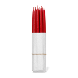 Broste Set of 10 Hand Dipped Tapers 12mm Red