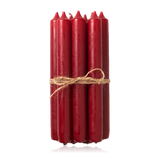 Broste Set of 10 Candles Boxed 2.2 x 19.4cm Red