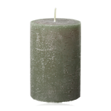 Broste Rustic Pillar Candle 7 x 10cm Nordic Green