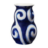 Kähler Ceramic Tulle Vase 13 cm Blue