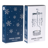 Pluto Rotary Candle Holder Snowflake Silver