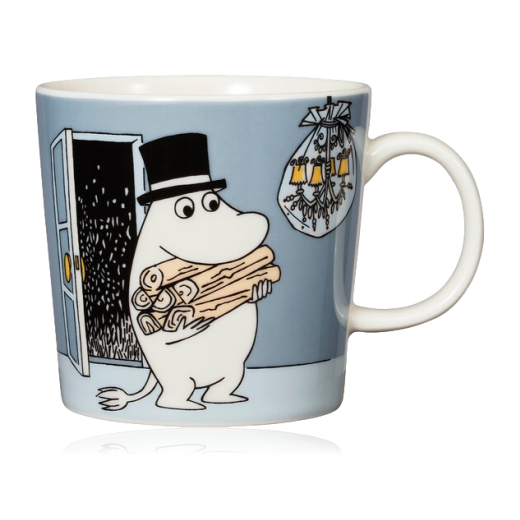 Arabia Moomin Mug Moominpappa Grey The Scandinavian Shop