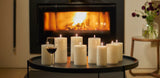 Uyuni Lighting LED Pillar Candle Nordic White 10.1 x 25cm