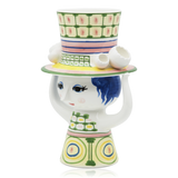 Bjørn Wiinblad Ceramic Vase Lady With Hat Green