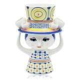 Bjørn Wiinblad Ceramic Vase Lady With Hat Blue