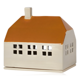 Broste Ceramic Bo Tealight House Golden Brown