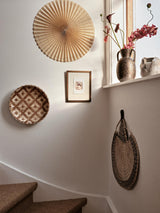 Broste Stella Rosette Hanging Paper Decoration Dark Red & Natural Large