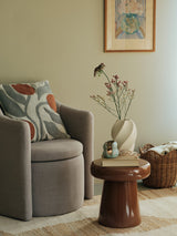 Broste Hekla Ceramic Hurricane Lamp Sage Green