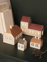 Broste Ceramic Bo Ornaments Nut Brown & Paprika Set of 2