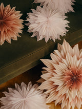 Broste Estelle Hanging Paper Star Decoration Medium Pink