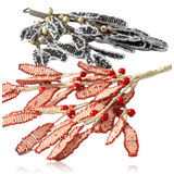 Broste Mistletoe Pearl Ornament Pumpkin Orange