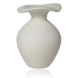 Broste Florentina Stoneware Vase Extra Small Off White