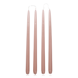 Broste Glossy Tapered Candles Dusky Pink Set of 4