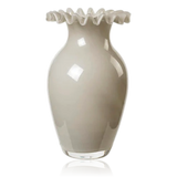 Broste Jasmin Mouthblown Glass Vase Warm Grey