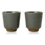 Broste Miko Stoneware Mug Set of 2 Dark Green
