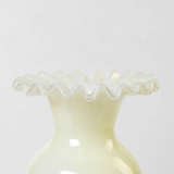 Broste Jasmin Mouthblown Glass Vase Primrose Yellow
