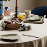 Broste Advent Taper Candle Forest Green & Silver