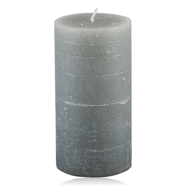 Broste Rustic Pillar Candle 7x13.5cm Grey