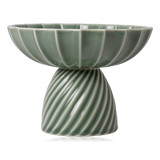 Dottir Samsurium Ceramic Bowl On Foot Eucalyptus