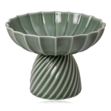 Dottir Samsurium Ceramic Bowl On Foot Eucalyptus