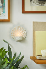 Dottir Pipanella Ceramic Wall Votive Scales White