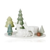 Dottir Ceramic Candle Holder Winter Stories Deer and Fawn