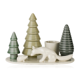 Dottir Winter Stories Ceramic Candle Holder Rendez Vous