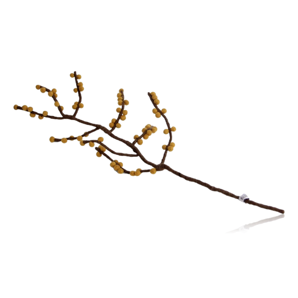 Gry & Sif Felt Branch With Yellow Berries