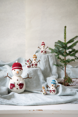 Gry & Sif Set of 3 Felt Snowman Decorations