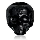 Kosta Boda Still Life Skull Votive Black