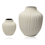 Lindform Kyoto Vase Deep Line Sand White Light Small