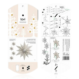 Lovi Star Decoration 10cm Set of 4 Natural Wood