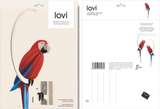 Lovi Parrot 34cm Red Scarlet Macaw
