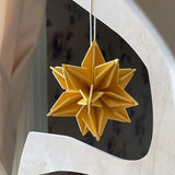 Lovi Hanging Birch Star 5cm Honey Yellow