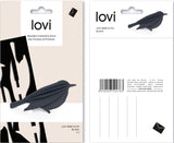 Lovi Bird 8cm Black