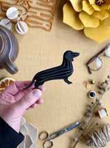 Lovi Birch Dachshund 12cm Black