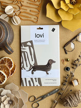 Lovi Birch Dachshund 12cm Brown