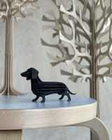 Lovi Birch Dachshund 12cm Black