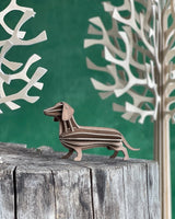 Lovi Birch Dachshund 12cm Brown