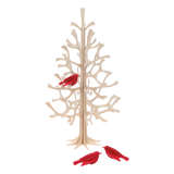 Lovi Set of 3 Minibirds 5cm Red