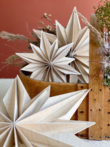 Lovi Star Wall Decoration 24cm Natural Wood