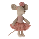 Maileg Little Sister Ballerina Mouse Rose