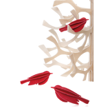 Lovi Set of 3 Minibirds 5cm Red