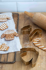 Pluto 3 Piece Winter Cookie Cutters Gold